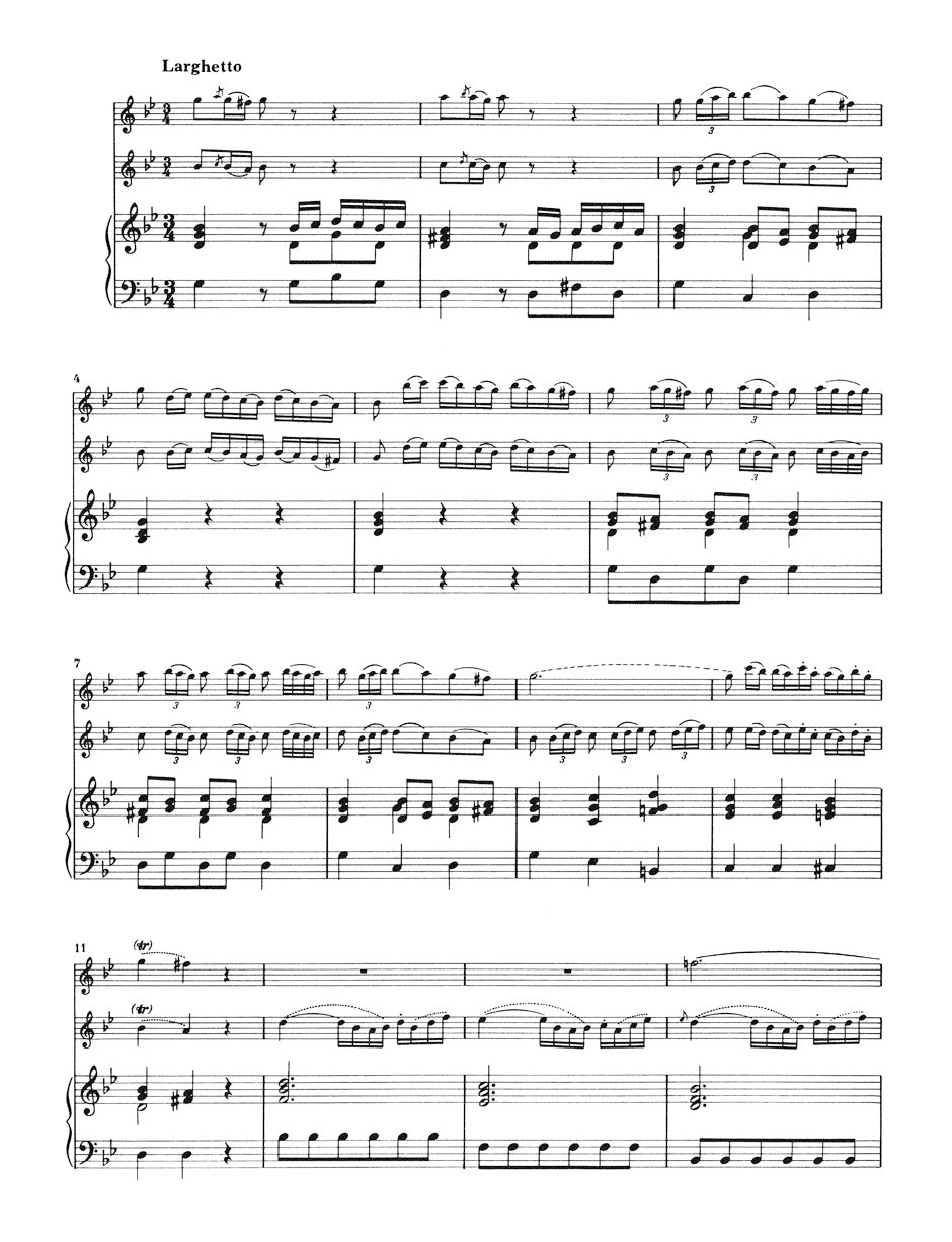 Bach, JC :: Trio G-Dur [Trio in G Major]
