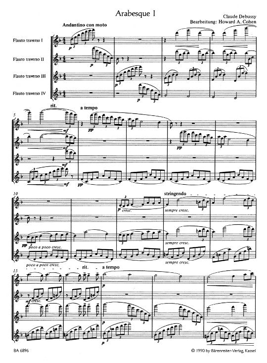 Debussy, C :: Deux Arabesques [Two Arabesques]
