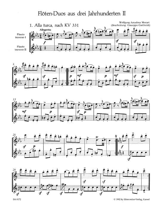 Various :: Floten-Duos aus drei Jahrhunderten [Flute Duets from Three Centuries] - Volume II