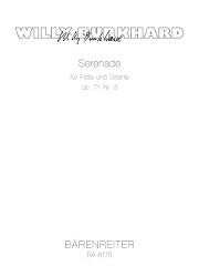 Burkhard, W :: Serenade op. 71 No. 3