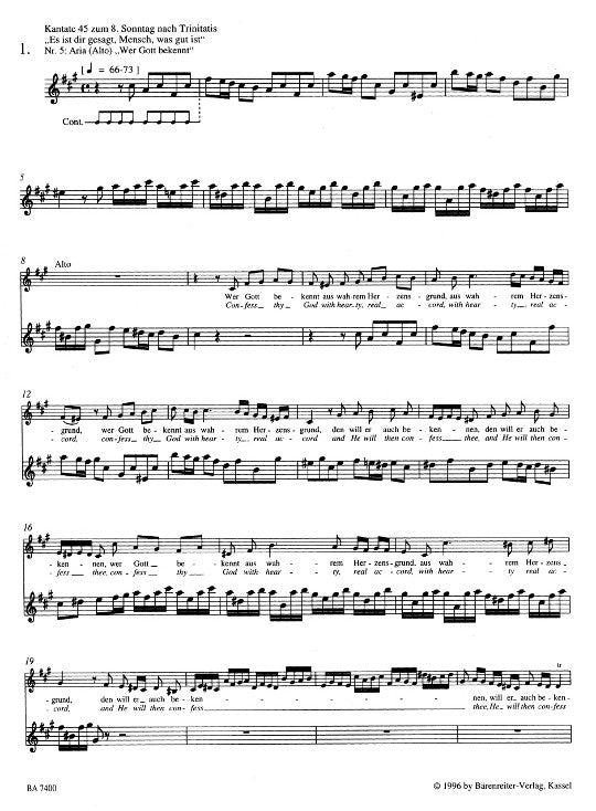Bach, JS :: Flotensoli aus dem geistlichen und weltlichen Vokalwerk [Flute Solos from the Sacred and Secular Vocal Works] - Volume 1