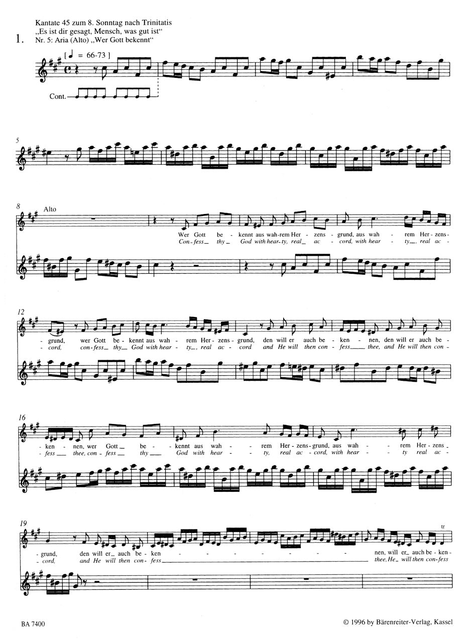 Bach, JS :: Flotensoli aus dem geistlichen und weltlichen Vokalwerk [Flute Solos from the Sacred and Secular Vocal Works] - Volume 1