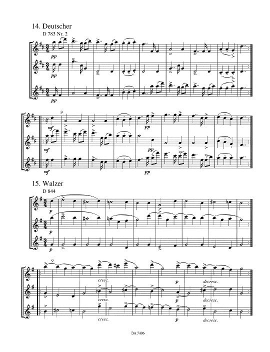 Schubert, F :: Tanze [Dances]