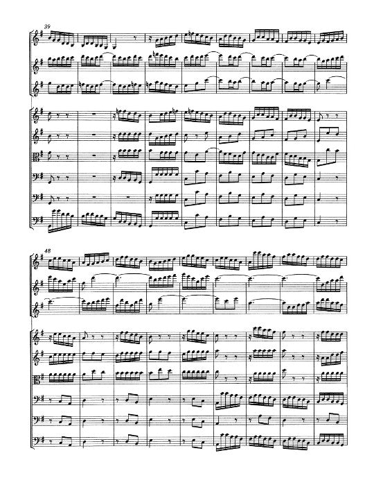 Bach, JS :: Brandenburgisches Konzert Nr. 4 G-Dur [Brandenburg Concerto No. 4 in G major] BWV 1049 - Study Score