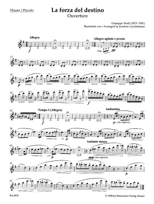 Verdi, G :: La Forza del Destino Ouverture [The Power of Destiny Overture]