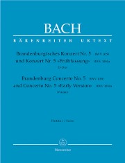 Bach, JS :: Brandenburgisches Konzert Nr. 5 [Brandenburg Concerto No. 5] BWV 1050 - Study Score