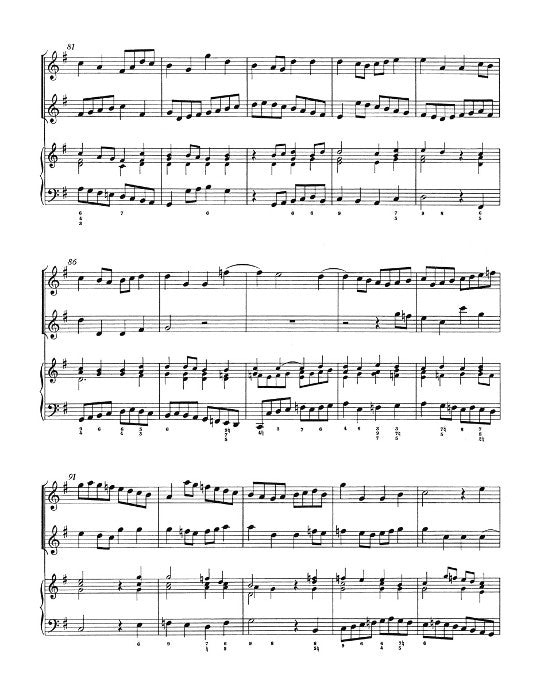 Bach, JS :: Triosonate G-Dur [Trio Sonata in G major] BWV 1039