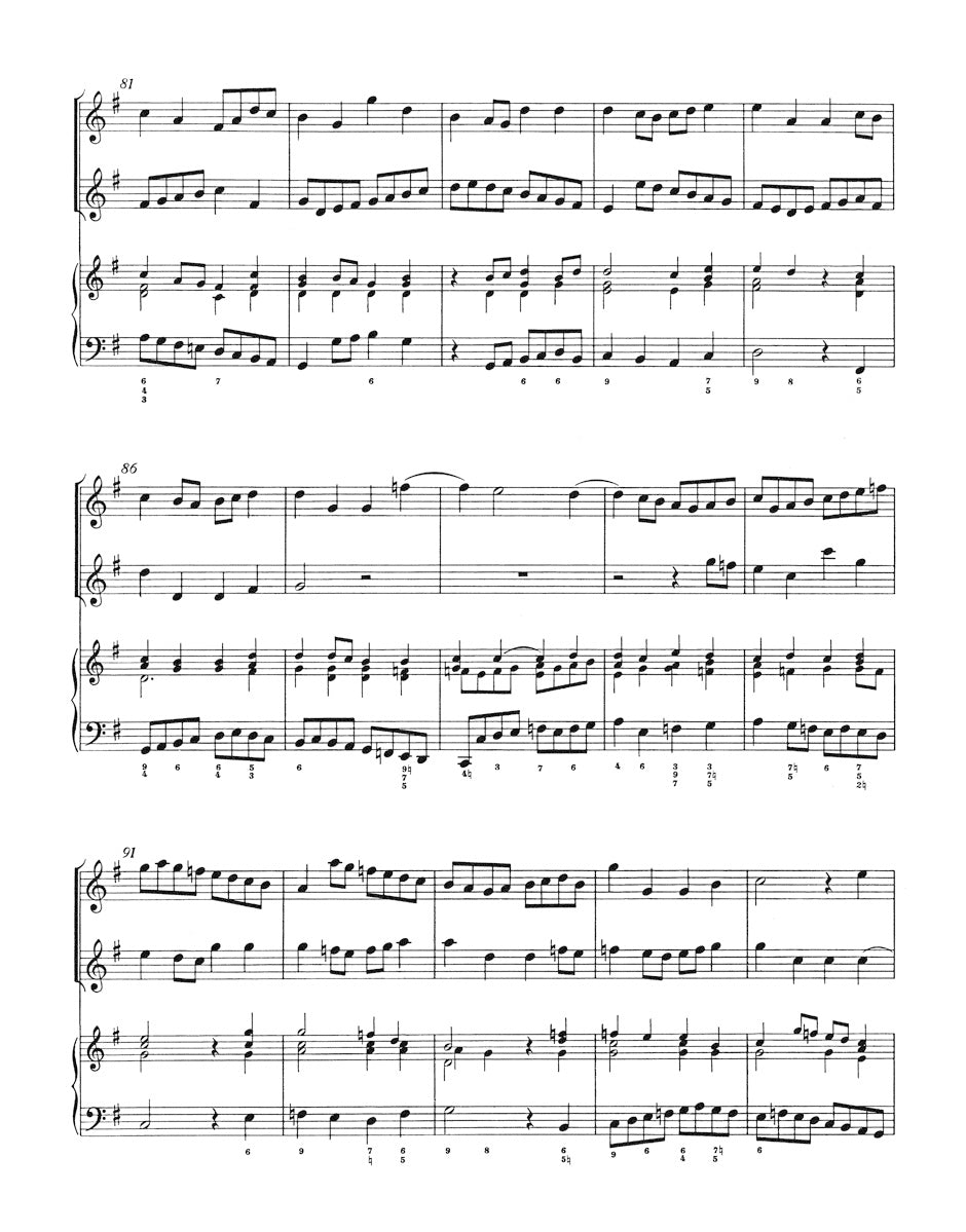 Bach, JS :: Triosonate G-Dur [Trio Sonata in G major] BWV 1039