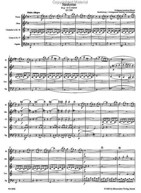 Mozart, WA :: Sinfonie in g [Symphony in G minor] K. 550