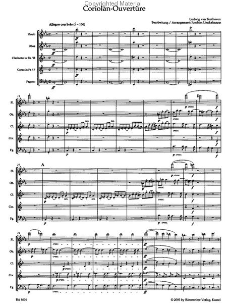 Beethoven, L :: Coriolan-Ouverture op. 68