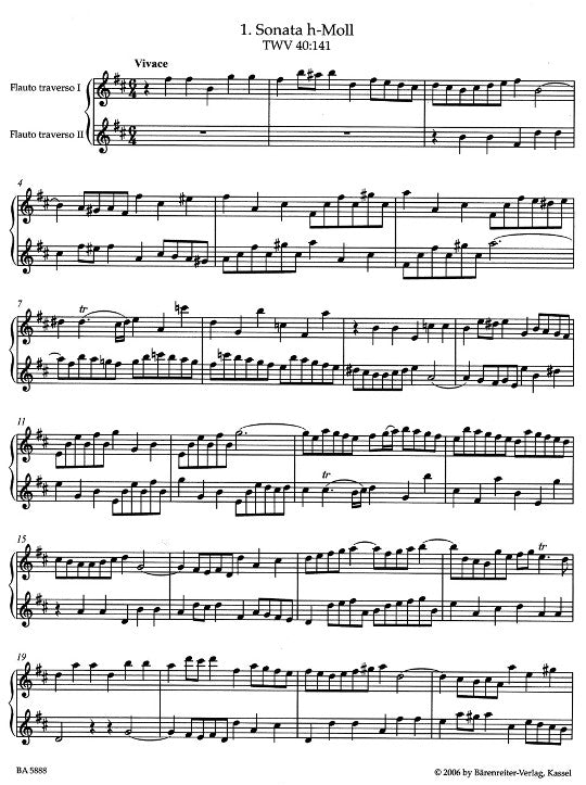 Telemann, GP :: Neun Sonaten [Nine Sonatas] TWV 40:141-149
