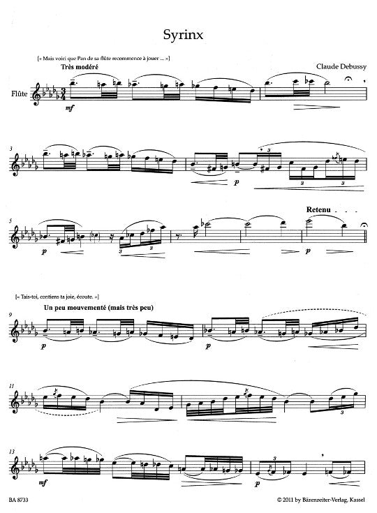 Debussy, C :: Syrinx