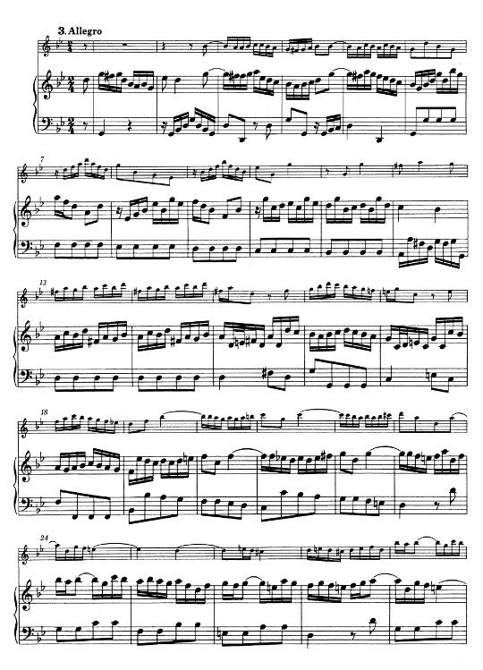 Bach, JS :: Sonate in g-Moll BWV 1020 [Sonata in G minor BWV 1020]