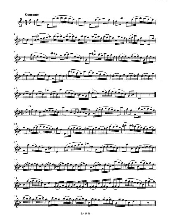 Bach, JS :: Zwei Suiten fur Flote nach den Suiten fur Violoncello solo [Two Suites for Flute after the Suites for Violoncello solo]