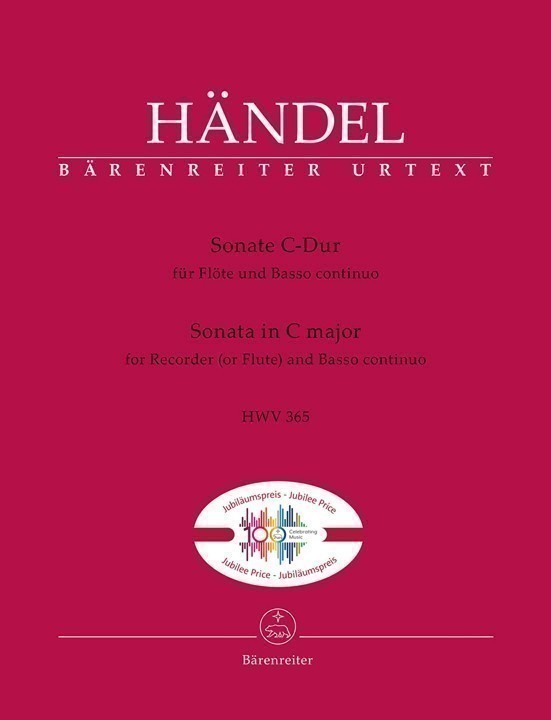 Handel, GF :: Sonate C-Dur [Sonata in C major], HWV 365