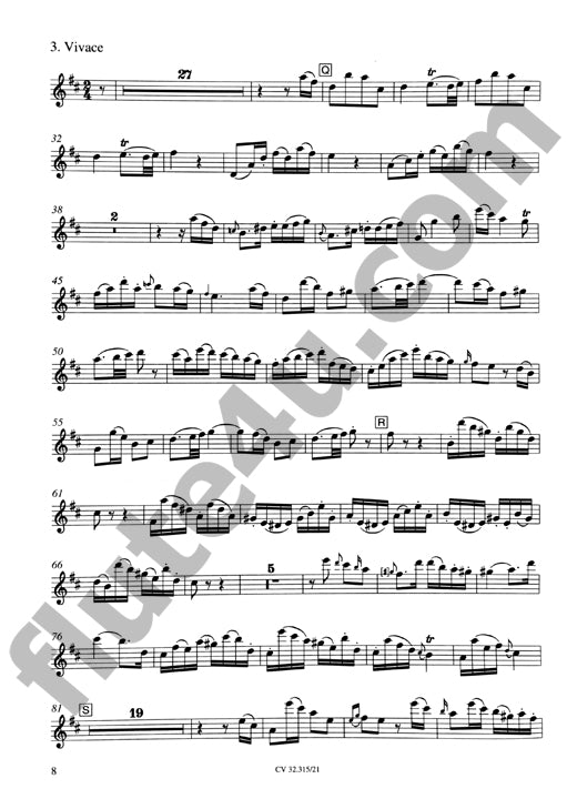 Bach, WF :: Concerto per il Flauto traverso in D [Flute Concerto in D]