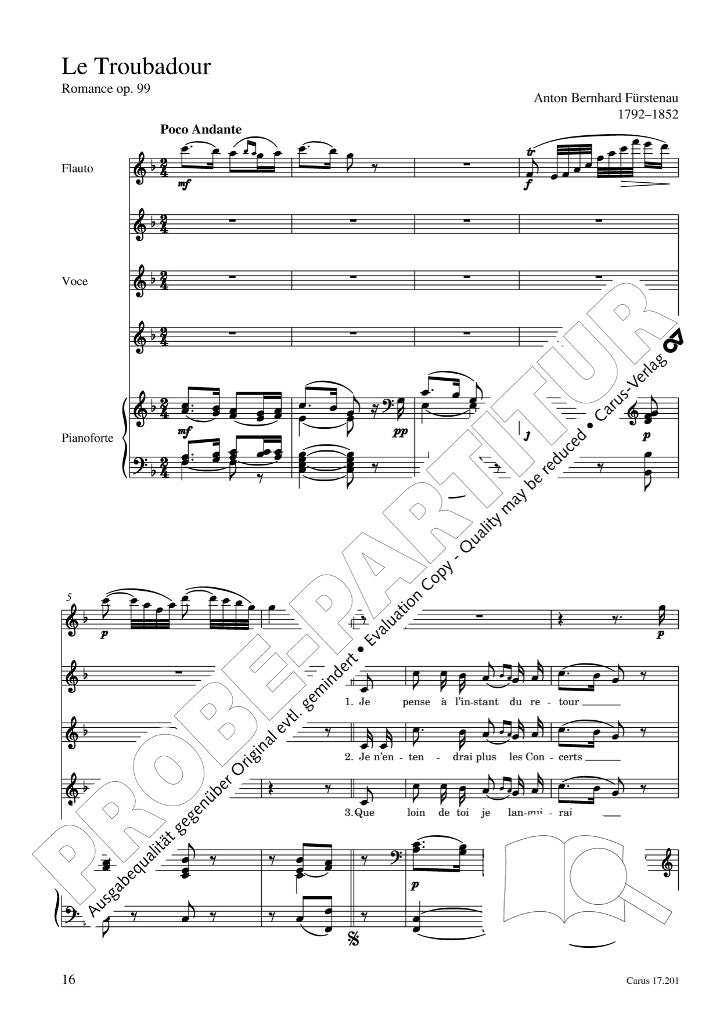 Various :: Canti con flauto I: Sieben Lieder des 19. Jahrhunderts [Songs with Flute I: Seven Songs of the 19th Century]