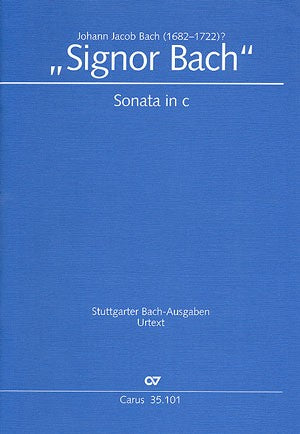 Bach, JJ :: Sonata in c