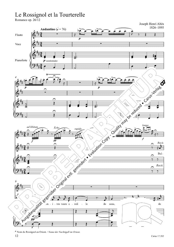 Various :: Canti con flauto II: Sechs Lieder des 19. Jahrhunderts [Songs with Flute II: Six Songs of the 19th Century]
