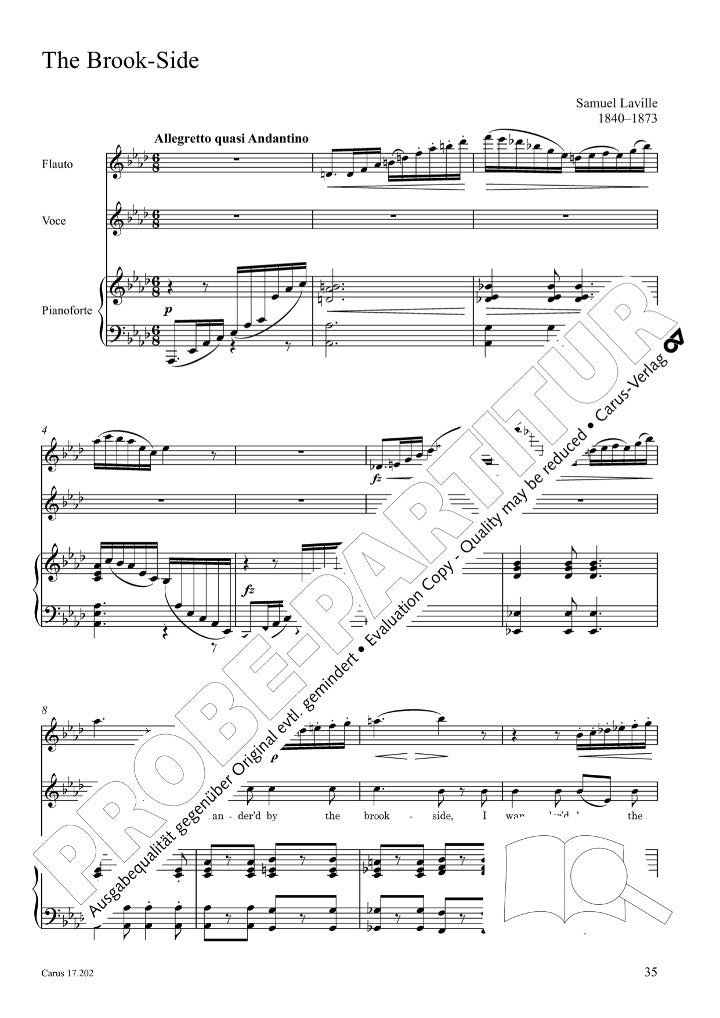 Various :: Canti con flauto II: Sechs Lieder des 19. Jahrhunderts [Songs with Flute II: Six Songs of the 19th Century]