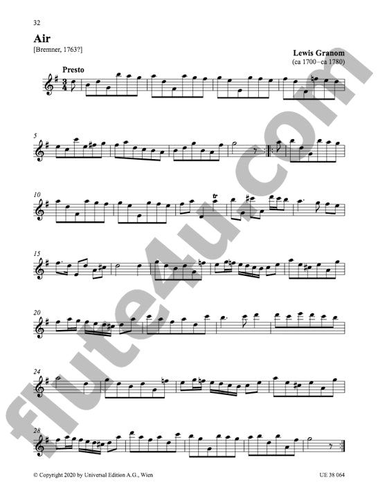 Various :: 34 pieces pour flute seule: Flute Solos from the 18th Century