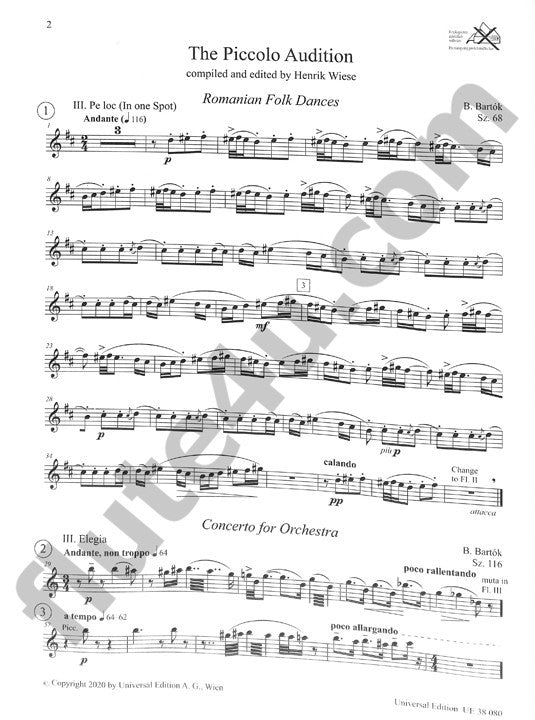 Various :: The Piccolo and Alto Flute Audition