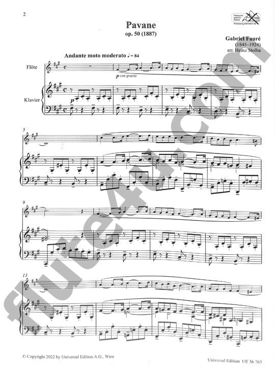 Faure, G :: Pavane op. 50 and Sicilienne op. 78