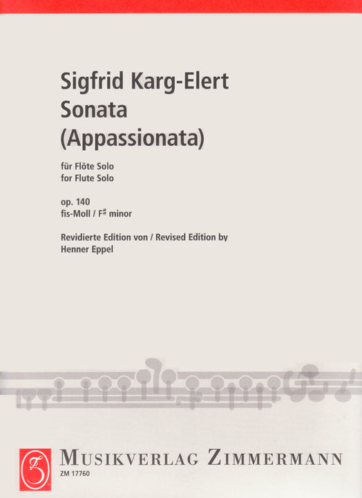 Karg-Elert, S :: Sonata (Appassionata) in F sharp minor op. 140