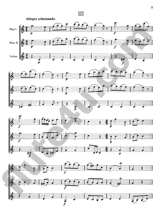Bach, CPE :: Zehn Kleine Trios [Ten Little Trios]