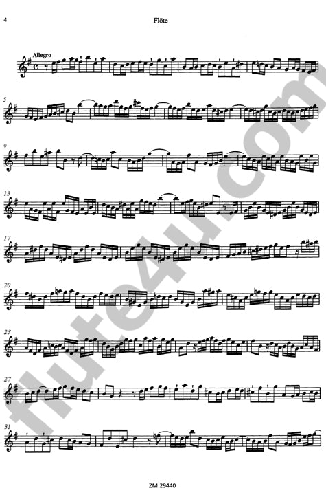 Bach, JS :: Sonate e-Moll BWV 1034 [Sonata in E minor BWV 1034]