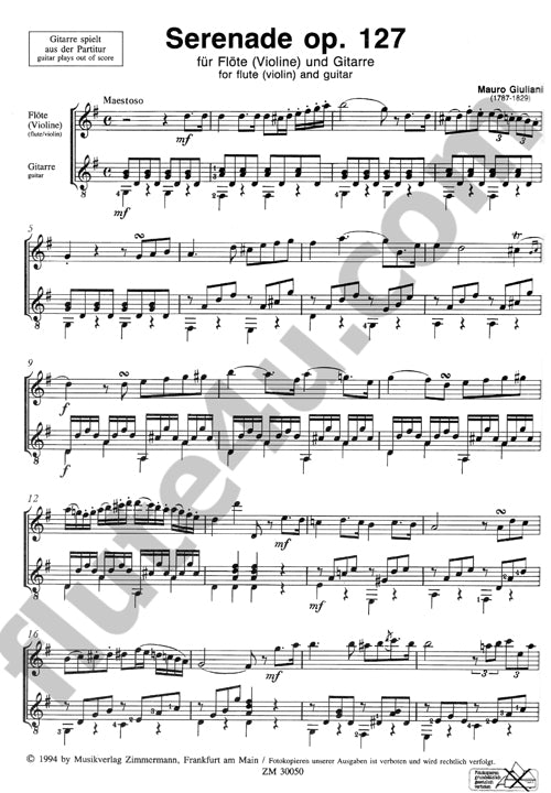 Giuliani, M :: Serenade op. 127