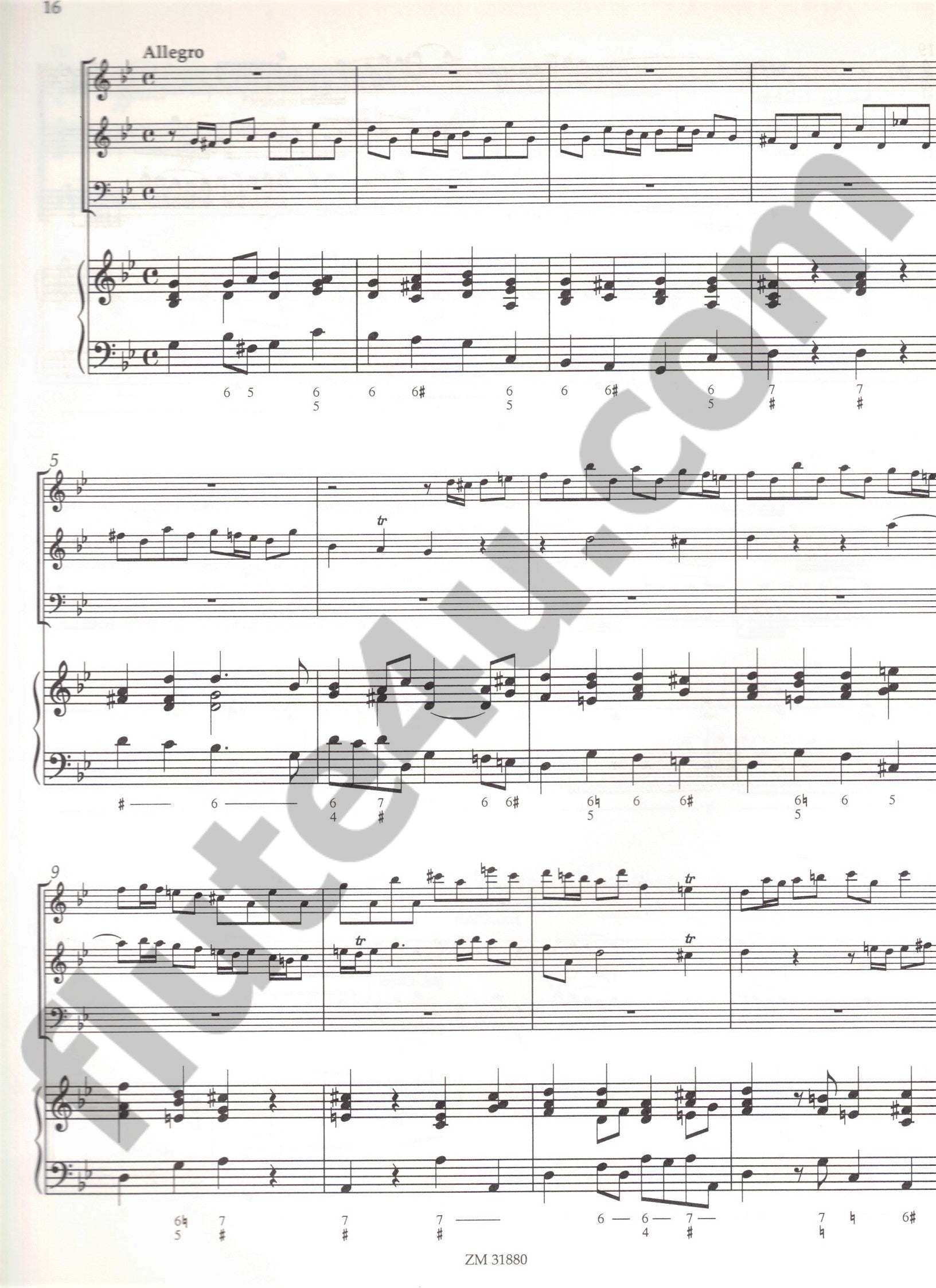Telemann, GP :: Quartett g-Moll TWV 43:g1 [Quartet in G minor TWV 43:g1]