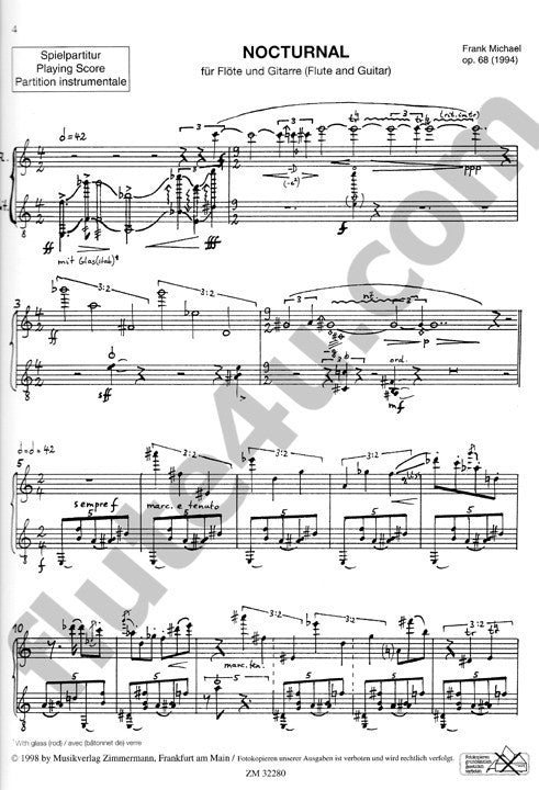 Michael, F :: Nocturnal op. 68