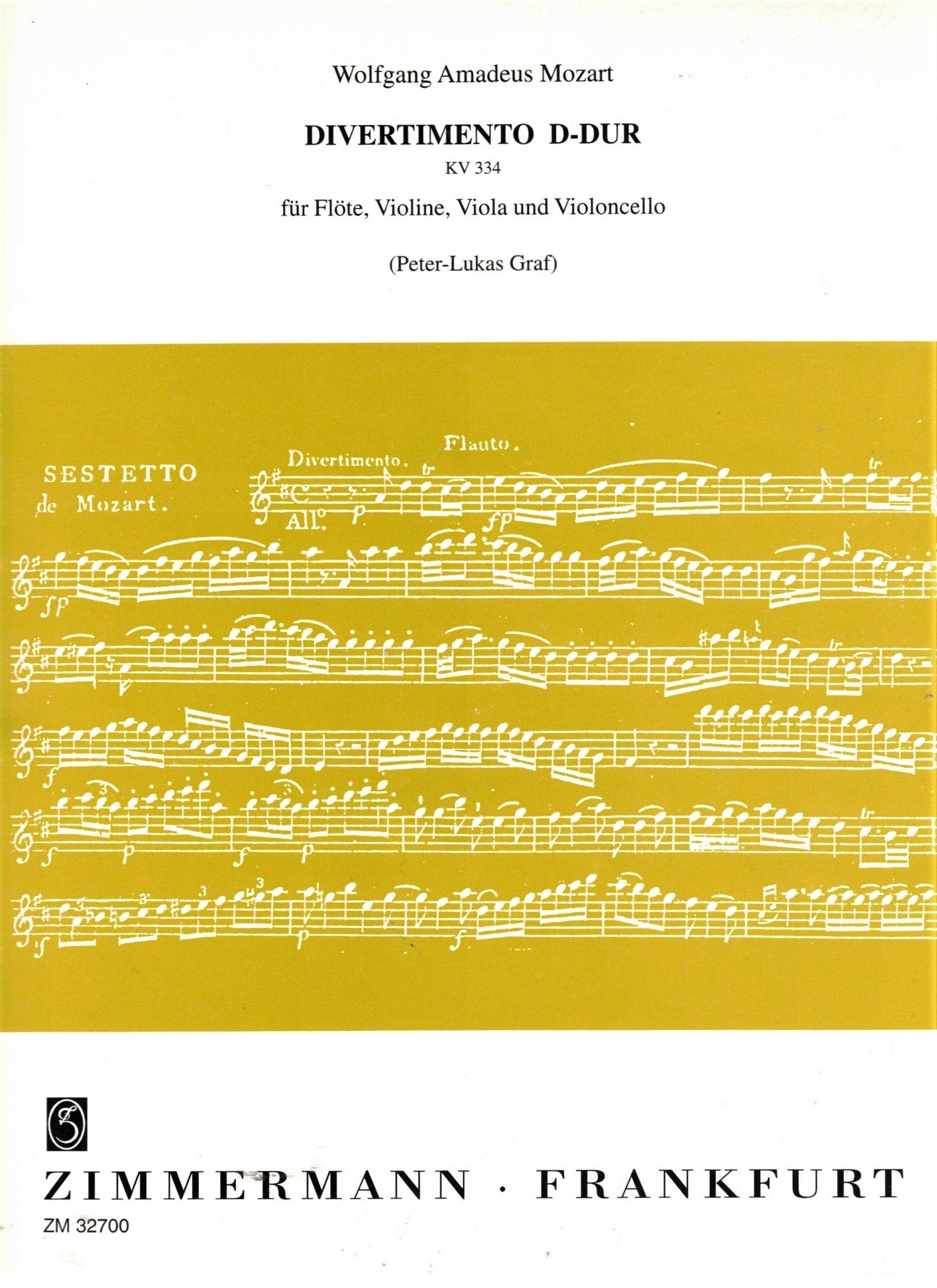 Mozart, WA :: Divertimento D-Dur KV 334 [Divertimento in D major K. 334]