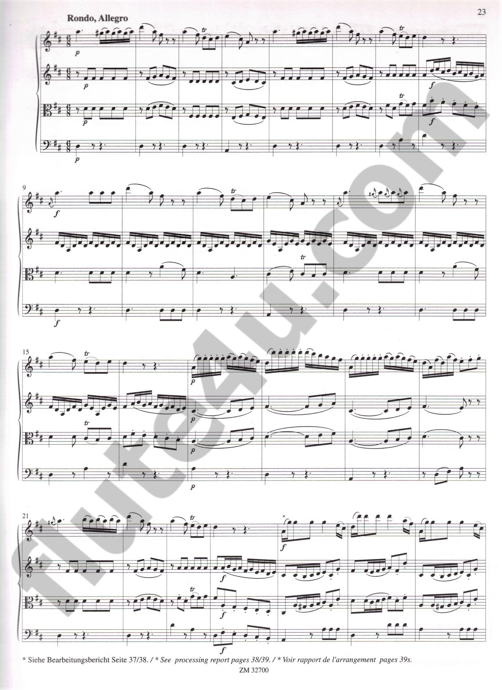 Mozart, WA :: Divertimento D-Dur KV 334 [Divertimento in D major K. 334]