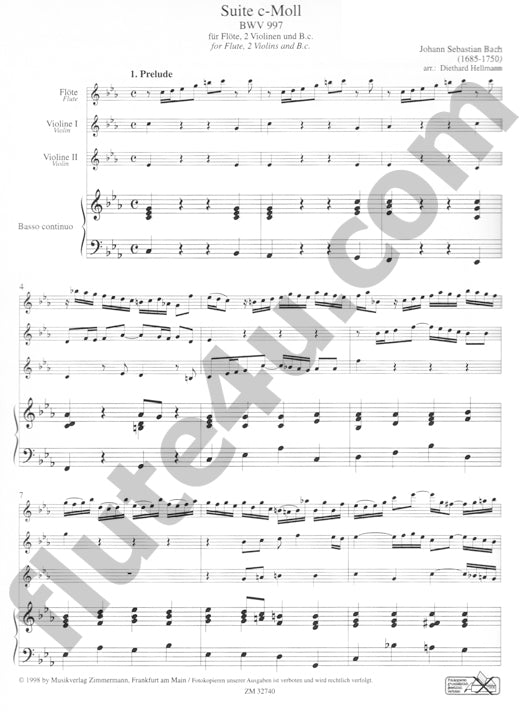 Bach, JS :: Suite C-Moll [Suite in C minor]