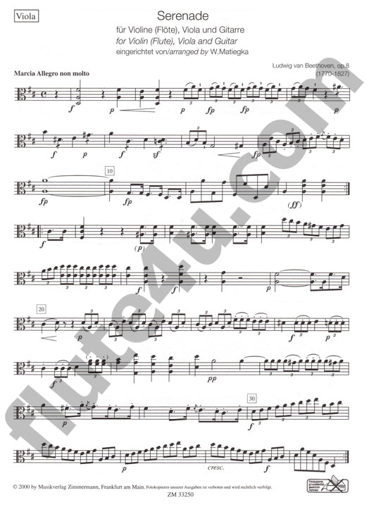 Beethoven, L :: Serenade op. 8