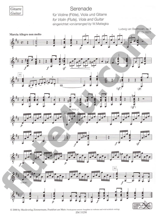 Beethoven, L :: Serenade op. 8