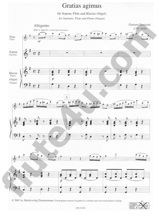 Donizetti, G :: Gratias agimus