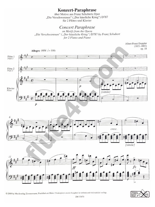 Doppler, F :: Konzert-Paraphrase op. 18 [Concert-Paraphrase op. 18]