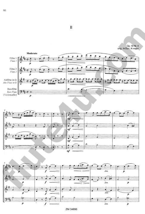 Mendelssohn, F :: 4 Lieder ohne Worte [4 Songs Without Words]