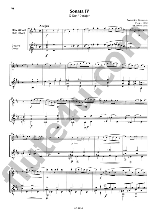 Cimarosa, D :: Funf Sonaten Heft 2 [Five Sonatas Volume 2]