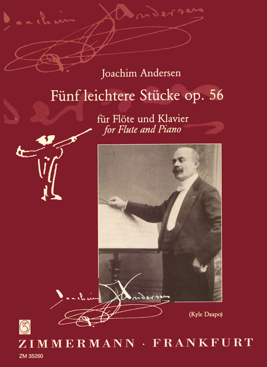 Andersen, J :: Funf leichtere Stucke op. 56 [Five Easier Pieces op. 56]