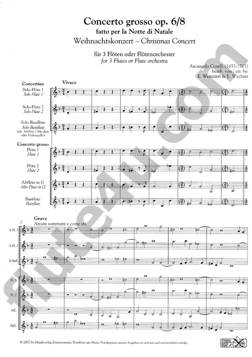 Corelli, A :: Concerto Grosso op. 6/8
