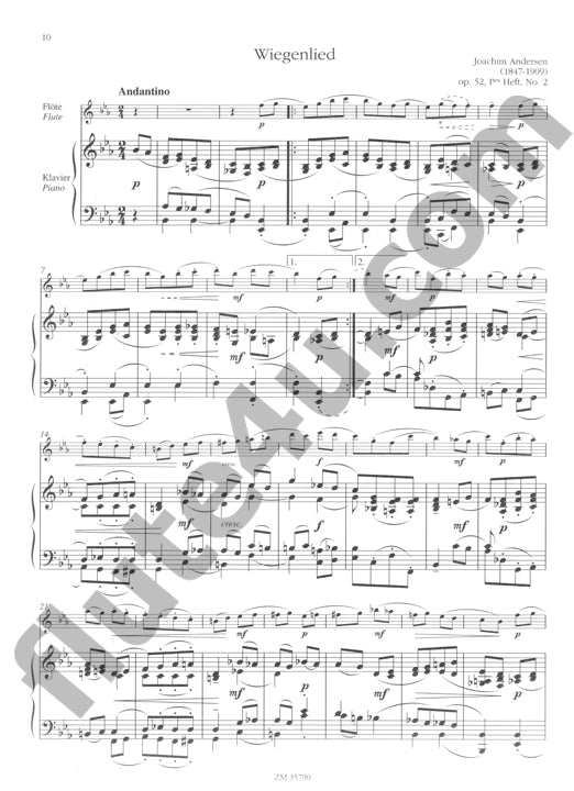 Andersen, J :: Salonstucke op. 52 [Salon Pieces op. 52]