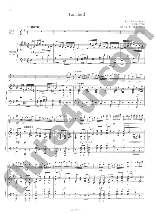 Andersen, J :: Salonstucke op. 52 [Salon Pieces op. 52]
