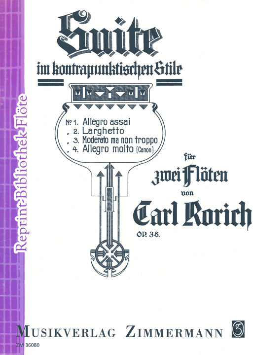 Rorich, C :: Suite im kintrapunktischen Stile op 38 [Suite in Contrapuntal Syle Op 38]