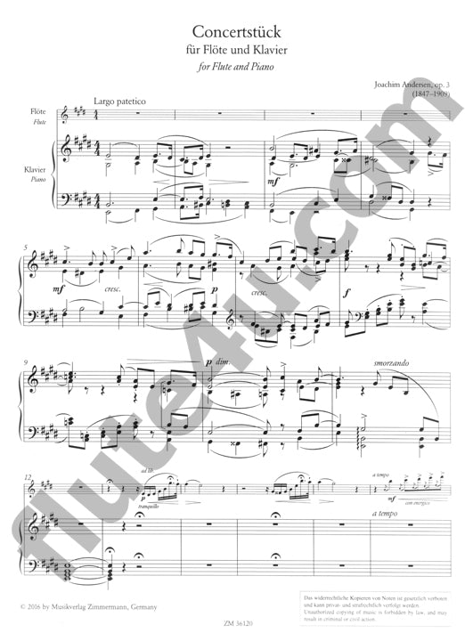 Andersen, J :: Concertstuck op. 3