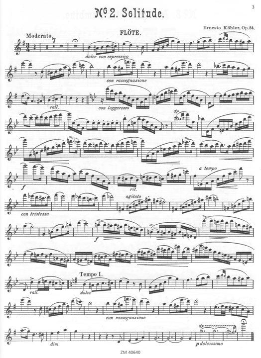 Kohler, E :: Sechs Vortragsstucke Opus 84 [Six Recital Pieces Opus 84]
