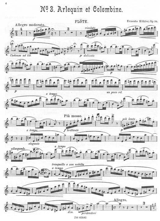 Kohler, E :: Sechs Vortragsstucke Opus 84 [Six Recital Pieces Opus 84]